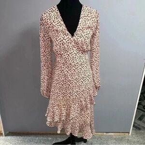 Urban Outfitters Caterina Chiffon Asymmetrical Ruffle  Dress